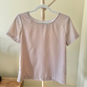 J. Crew Factory‎ Velvet Top Women's XS Champagne Pink Festive Holiday Classic
